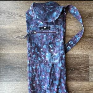 Chic Polka Dot Tote Bag in Purple and Blue